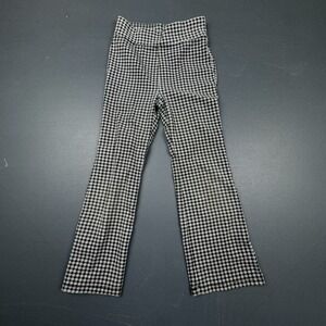 Crewcuts Leggings Girls 8 Gray Black Plaid Stretch Cotton Casual Classic Pants